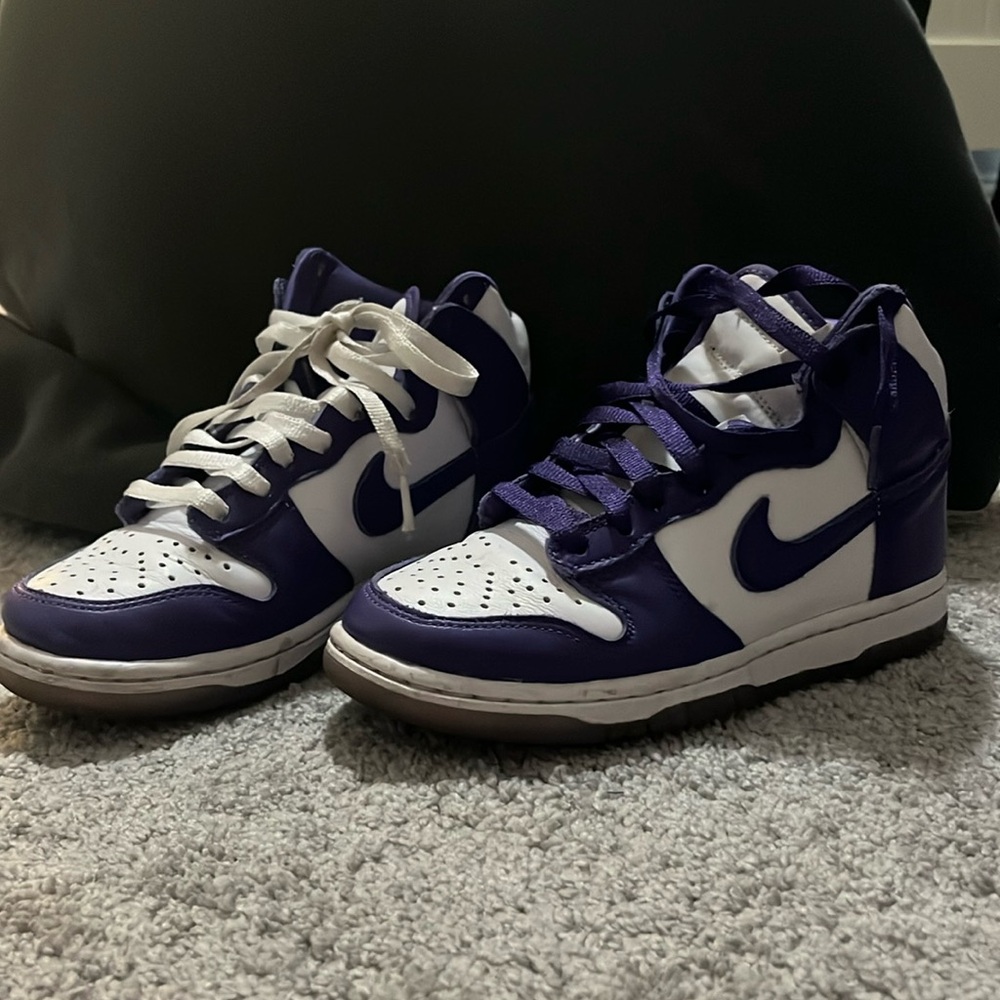Purple Hightop Nike Dunks US size 6 EURO size 36.5